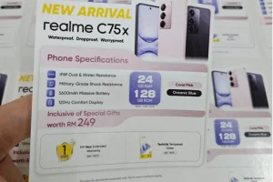 طراحی گوشی Realme C75x آشکار شد