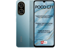 پوکو C71 با باتری 5200 میلی آمپرساعتی رونمایی شد