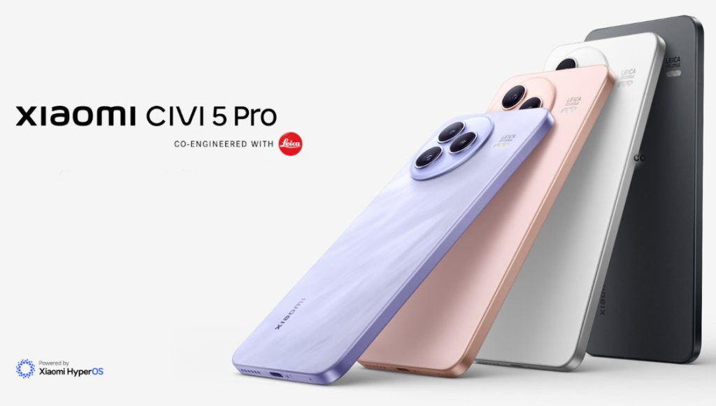شیائومی Civi 5 Pro با مشخصات قابل توجهی همراه است