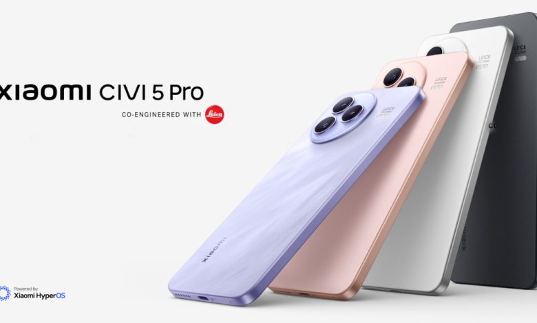شیائومی Civi 5 Pro با مشخصات قابل توجهی همراه است