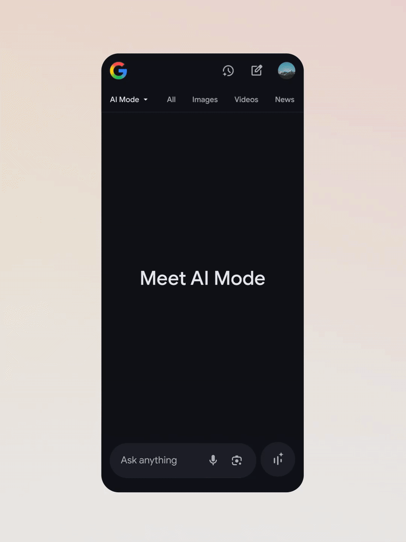 قابلیت AI Mode گوگل