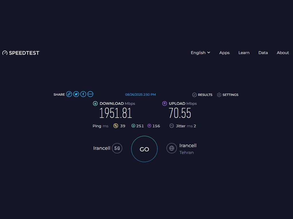 ثبت سرعت ۱.۹۵۱ گیگابیتی 5G ایرانسل در حضور معاون رئیس‌جمهوری
