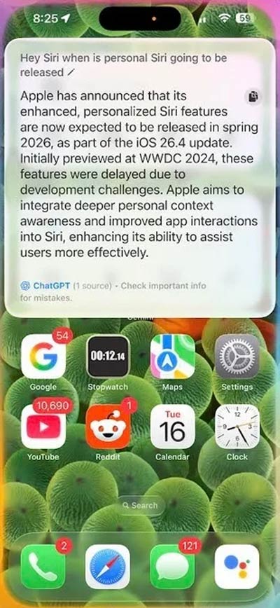 قابلیت‌های جدید سیری در iOS 26