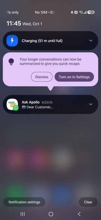 خلاصه‌سازی اعلان‌ها با هوش مصنوعی در One UI 8.5