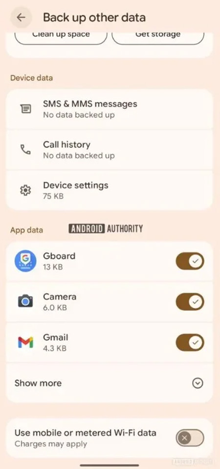 دادههای اندروید
