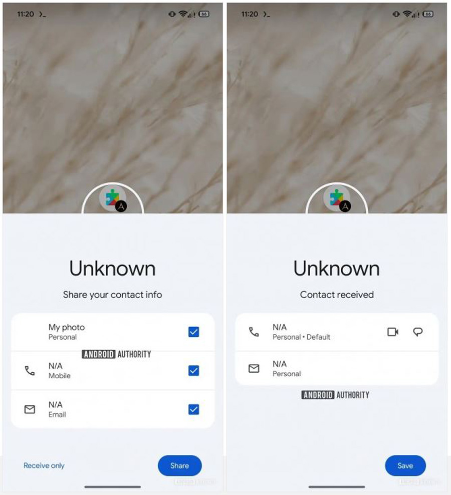 اشتراکگذاری مخاطب در اندروید