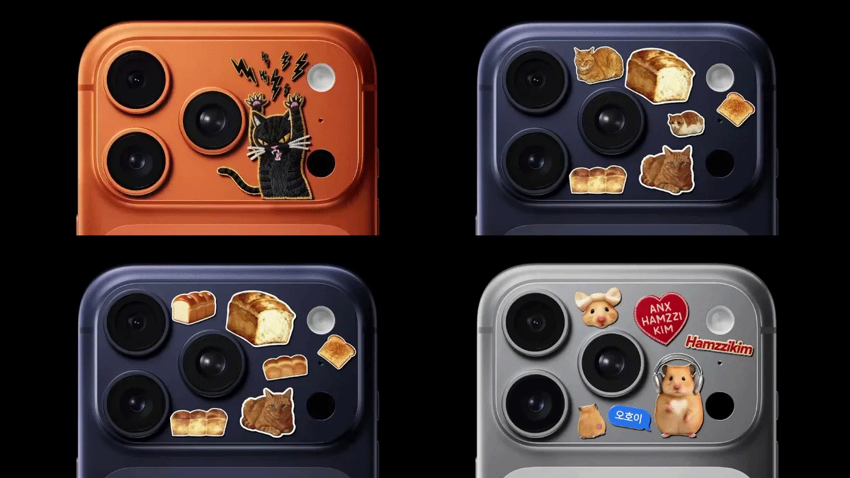 آیفون ۱۷ پرو و ترند استیکر