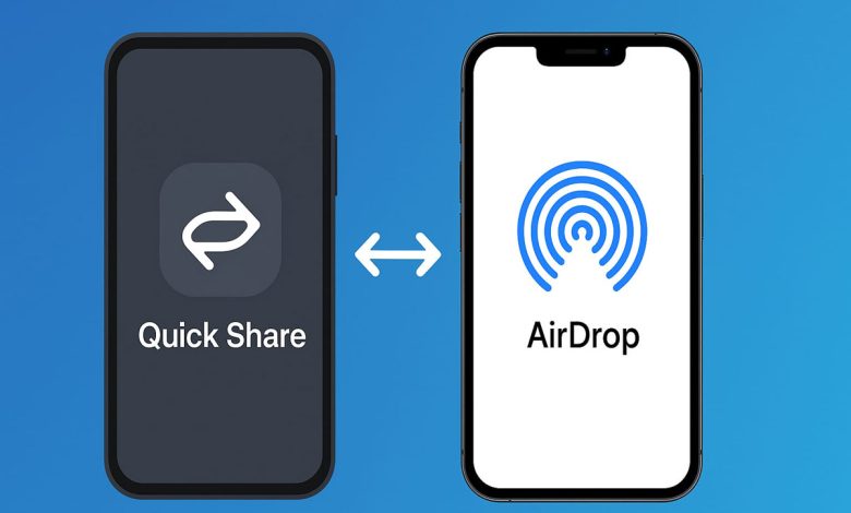 سازگاری Quick Share با AirDrop