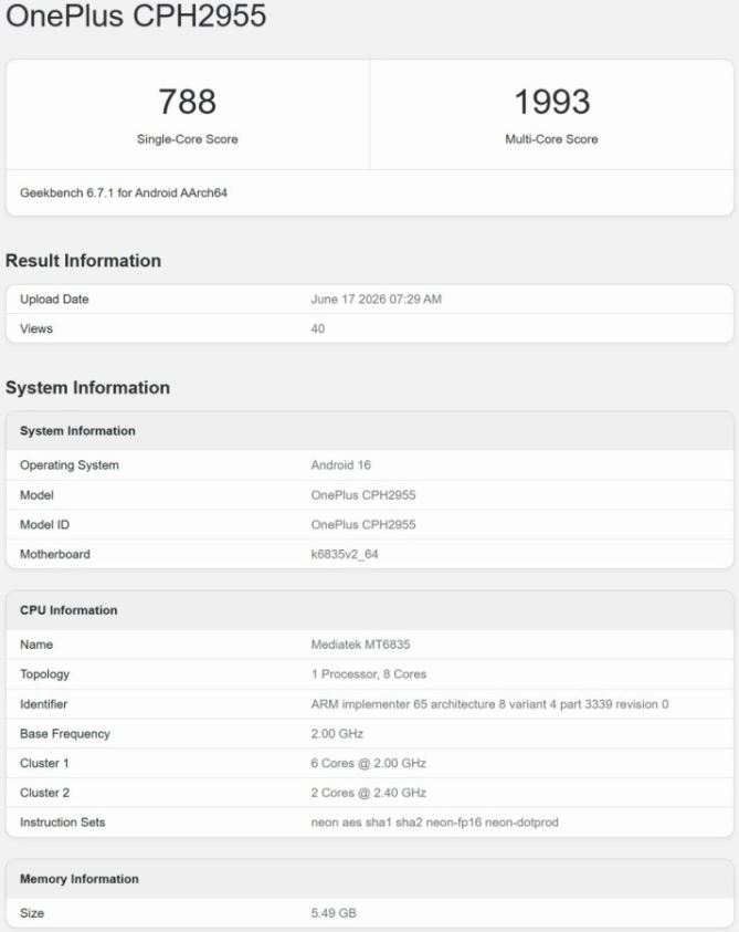 OnePlus N6