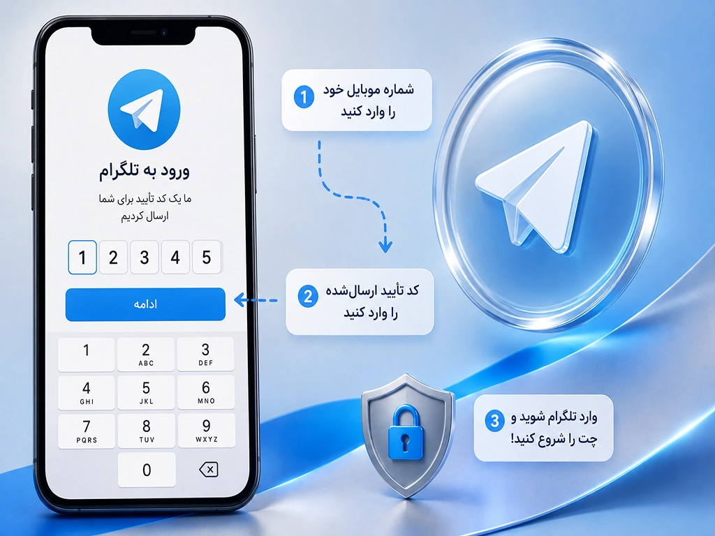 اموزش نصب تلگرام اندروید